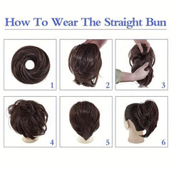 Vsrhair100 Human Hair Messy Bun Extension Ponytail