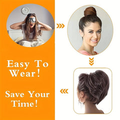 Vsrhair100 Human Hair Messy Bun Extension Ponytail