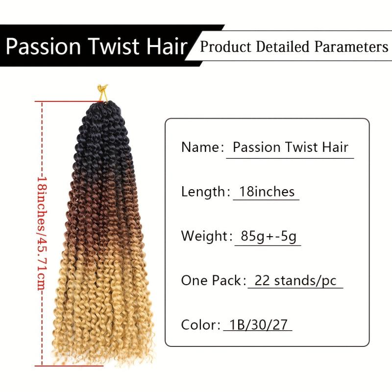 Natural Looking Water Wave Passion Twist Crochet Braids Hair Extensions