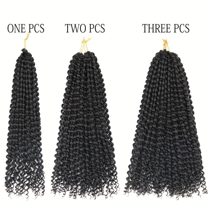 Natural Looking Water Wave Passion Twist Crochet Braids Hair Extensions