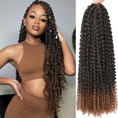 Natural Looking Water Wave Passion Twist Crochet Braids Hair Extensions