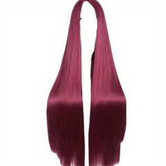 Colorful Long Straight Synthetic Wig Anime Cosplay Wig For Halloween Cosplay
