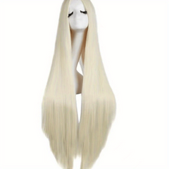 Colorful Long Straight Synthetic Wig Anime Cosplay Wig For Halloween Cosplay