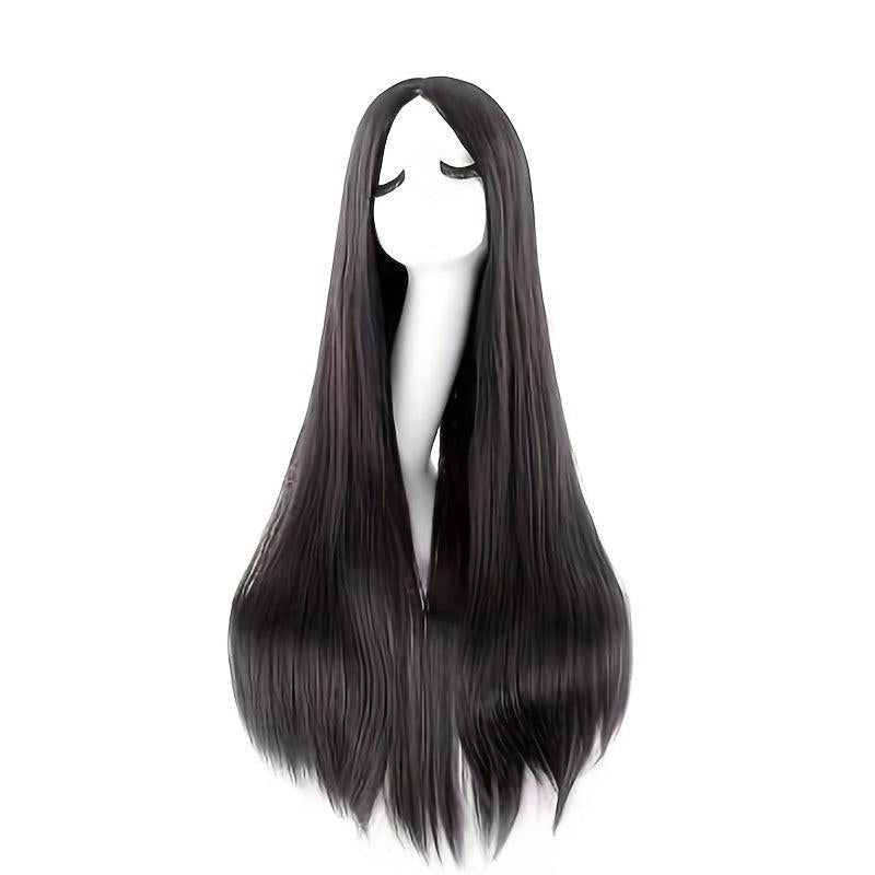 Colorful Long Straight Synthetic Wig Anime Cosplay Wig For Halloween Cosplay