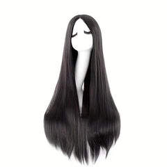 Colorful Long Straight Synthetic Wig Anime Cosplay Wig For Halloween Cosplay