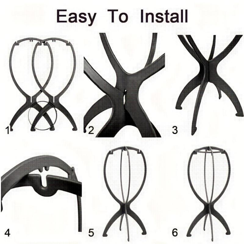 Portable Wig Stand Holder Collapsible Tripod Display Tool For All Wigs