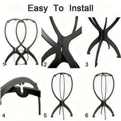 Portable Wig Stand Holder Collapsible Tripod Display Tool For All Wigs