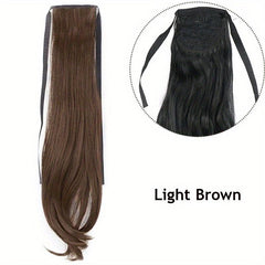 Straight Clip In Hair Extension Ponytail 40 Synthetic Extensions