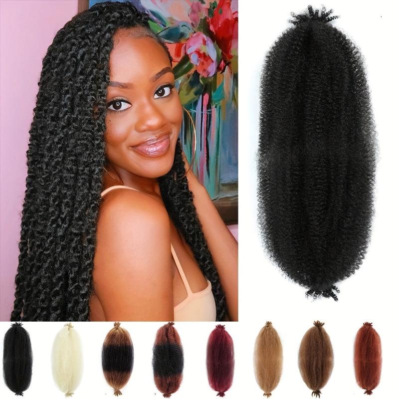 Spring Twist Crochet Hair 60 96 Cm Kinky Twist Braiding Hair Extensions