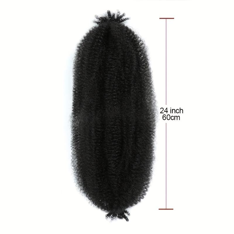 Spring Twist Crochet Hair 60 96 Cm Kinky Twist Braiding Hair Extensions