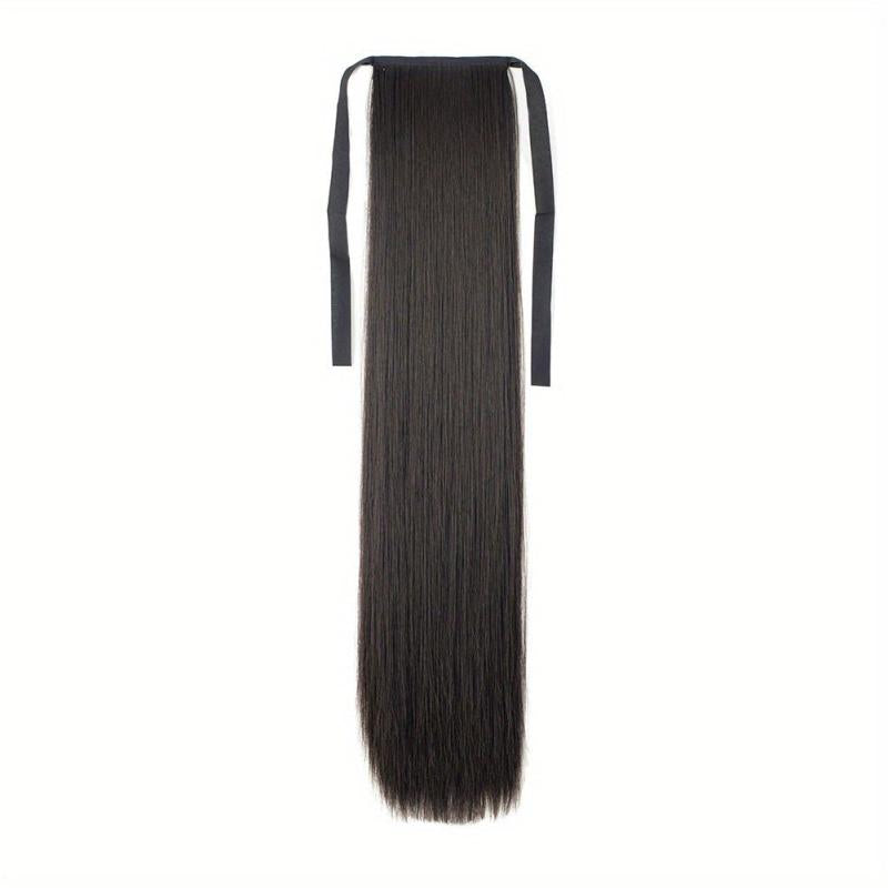 Natural Soft Clip Synthetic Hair Extensions Ponytail Bundle
