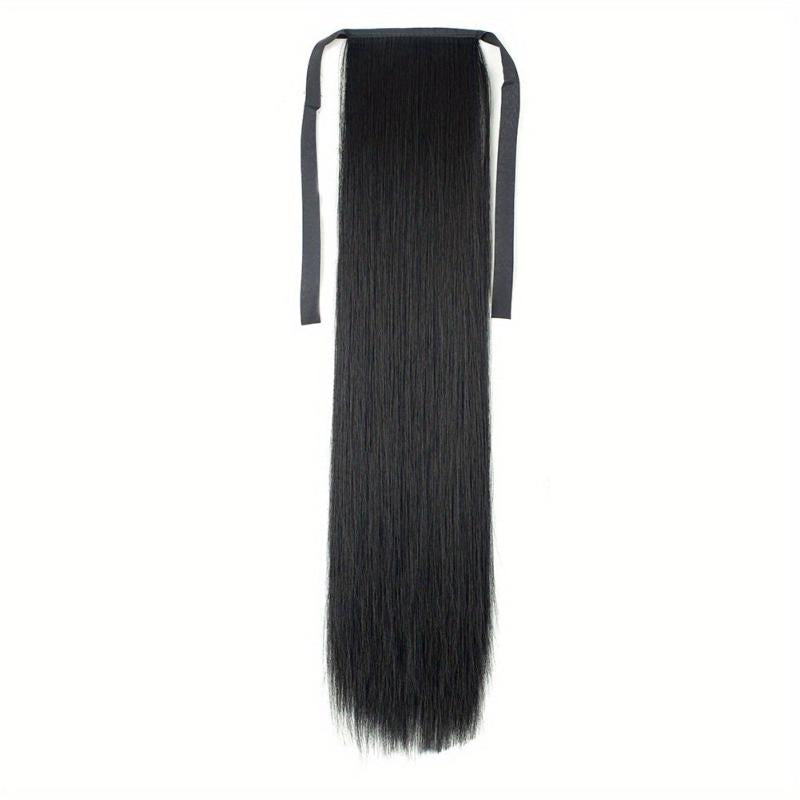 Natural Soft Clip Synthetic Hair Extensions Ponytail Bundle