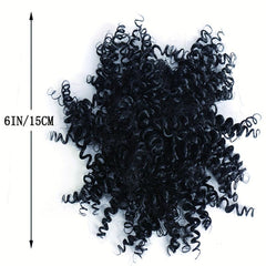 15 24 Cm Synthetic Hair Bun Afro Curly Chignon Hairpieces for Women