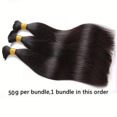 Brazilian Virgin Human Hair Bulk for Braiding 2