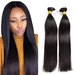 Brazilian Virgin Human Hair Bulk for Braiding 2