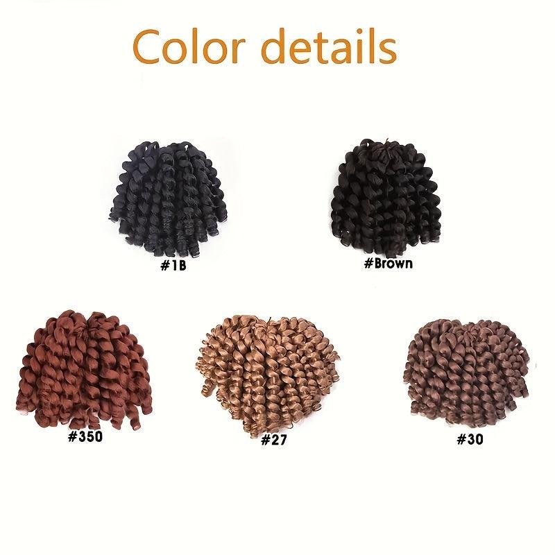 Ombre Wand Curl Crochet Braids Hair Extensions 20 32 Cm Pre Twisted