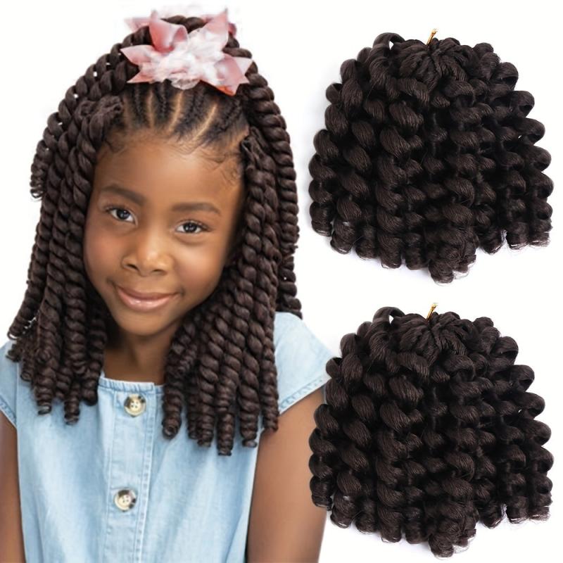 Ombre Wand Curl Crochet Braids Hair Extensions 20 32 Cm Pre Twisted