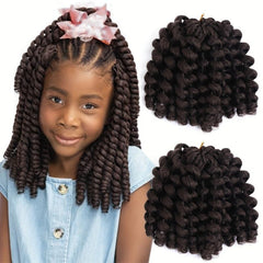 Ombre Wand Curl Crochet Braids Hair Extensions 20 32 Cm Pre Twisted