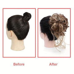 Curly Donut Chignon Updo Hairpiece for Women Girls