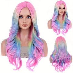 Long Curly Ombre Synthetic Wigs For Women Fashionable