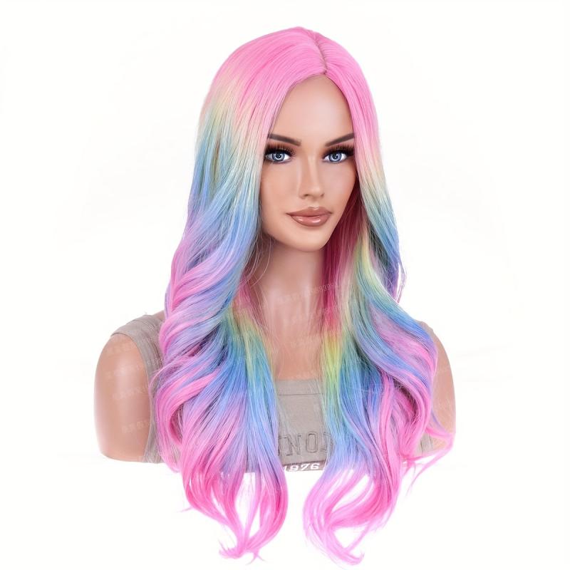 Long Curly Ombre Synthetic Wigs For Women Fashionable