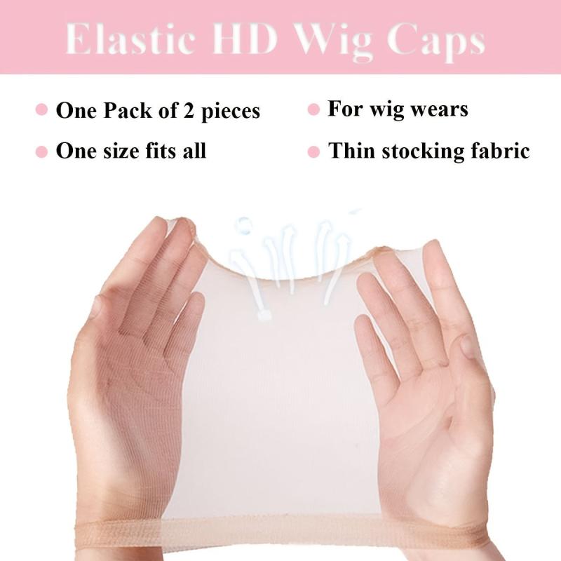 20pcs Invisible Breathable Lace Front Wig Cap Stretchy Stocking Nude Caps