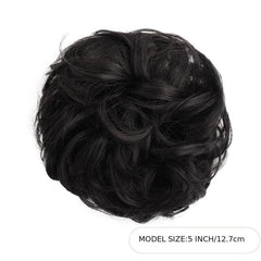 Wavy Curly Ponytail Hair Extensions Messy Bun Hairpiece