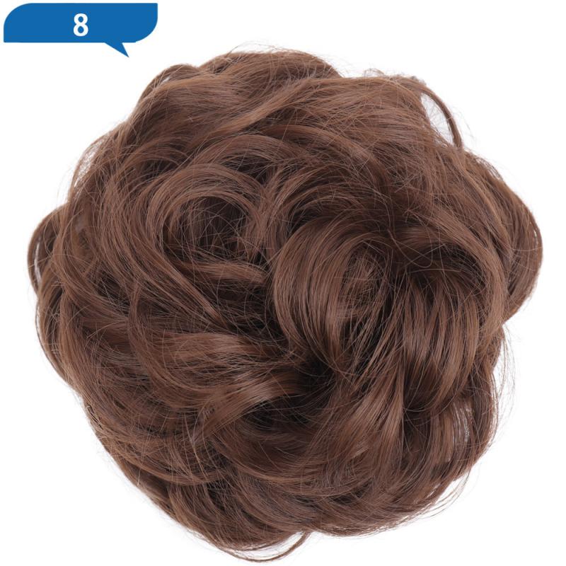 Wavy Curly Ponytail Hair Extensions Messy Bun Hairpiece