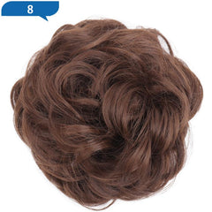 Wavy Curly Ponytail Hair Extensions Messy Bun Hairpiece