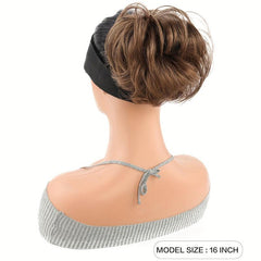 Messy Bun Hair Piece Side Comb Clip Hair Bun Women Short Straight