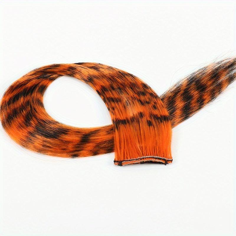 Two Tone Synthetic Feather Hair Extension 45 72 Cm Highlight Hairpiece
