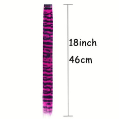 Two Tone Synthetic Feather Hair Extension 45 72 Cm Highlight Hairpiece