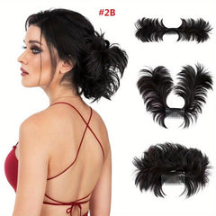 Synthetic Messy Hair Bun Comb Extensions