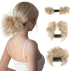 Synthetic Messy Hair Bun Comb Extensions