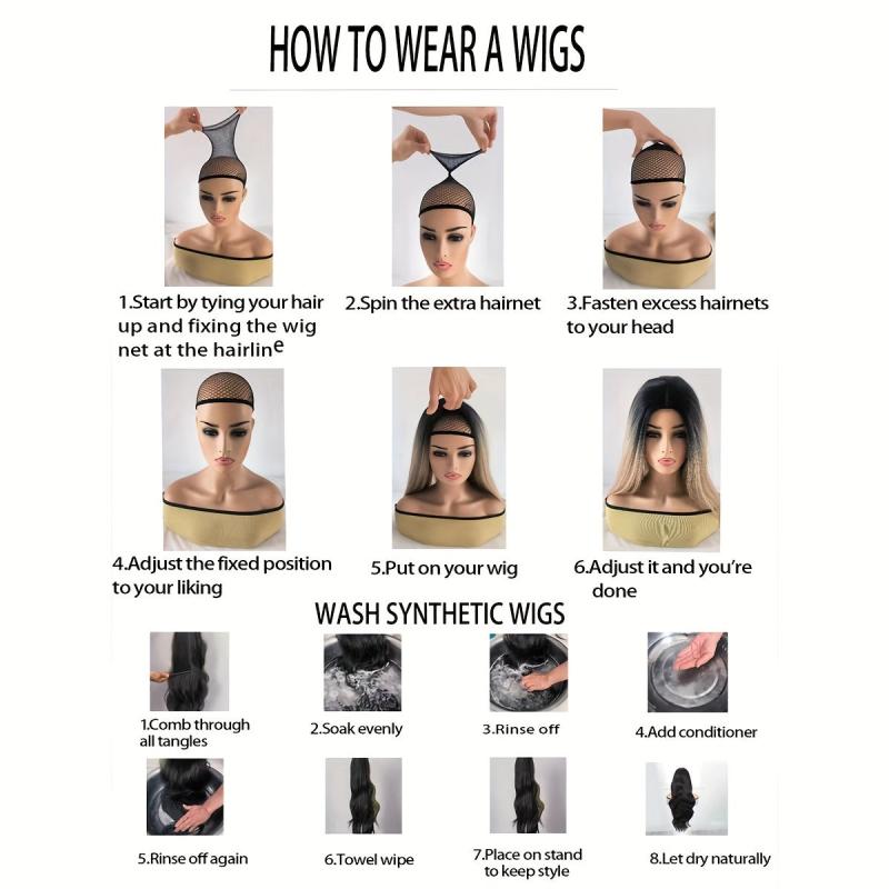 Short Straight Wig With Bangs For Women - Cosplay & Everyday Use - Synthetic Wig
