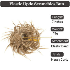 Messy Bun Hair Piece Ponytail Updo Extensions Hairpiece