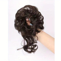 Messy Donut Hair Buns Chignon w/ Hair Rope Synthetic Hair Extensions