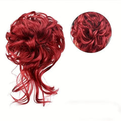 Messy Donut Hair Buns Chignon w/ Hair Rope Synthetic Hair Extensions