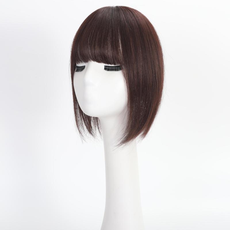 8-12 Inch Human Hair Topper Clip In Hair Piece for Women with Thinning Hair