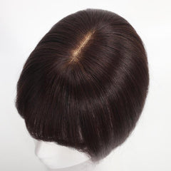 8-12 Inch Human Hair Topper Clip In Hair Piece for Women with Thinning Hair