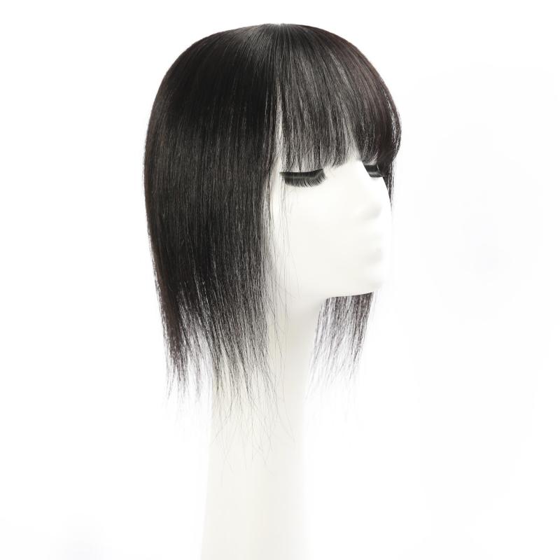 8-12 Inch Human Hair Topper Clip In Hair Piece for Women with Thinning Hair
