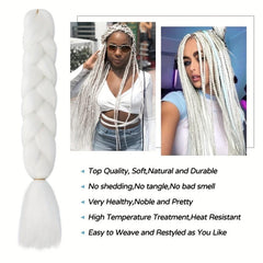 Jumbo Box Braiding Hair Synthetic Fiber For Twist 60 96 Cm