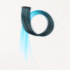 Rainbow Hair Extensions Clip In 55-88 cm Straight