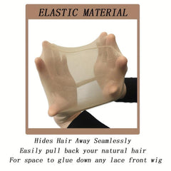 4 Pieces HD Wig Caps for Lace Front Wig Bald Cap Stocking Caps for Wigs