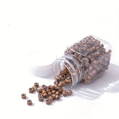 500Pcs 5MM Silicone Lined Micro Link Ring Beads Loops for Hair Extensions