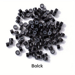 500Pcs 5MM Silicone Lined Micro Link Ring Beads Loops for Hair Extensions