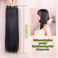Invisible Hairpin Hairpiece Short Straight Hair Extensions
