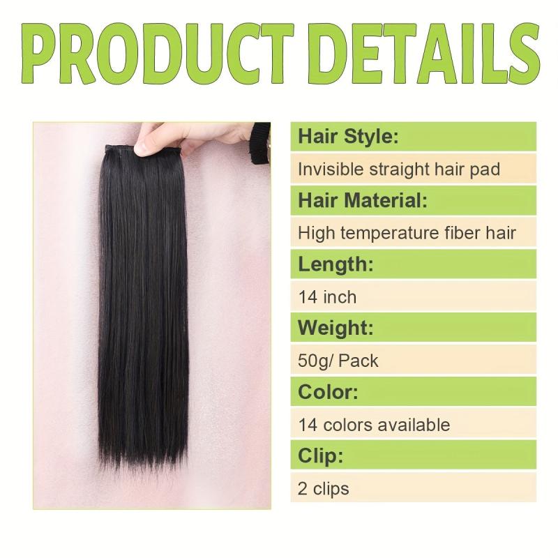 Invisible Hairpin Hairpiece Short Straight Hair Extensions