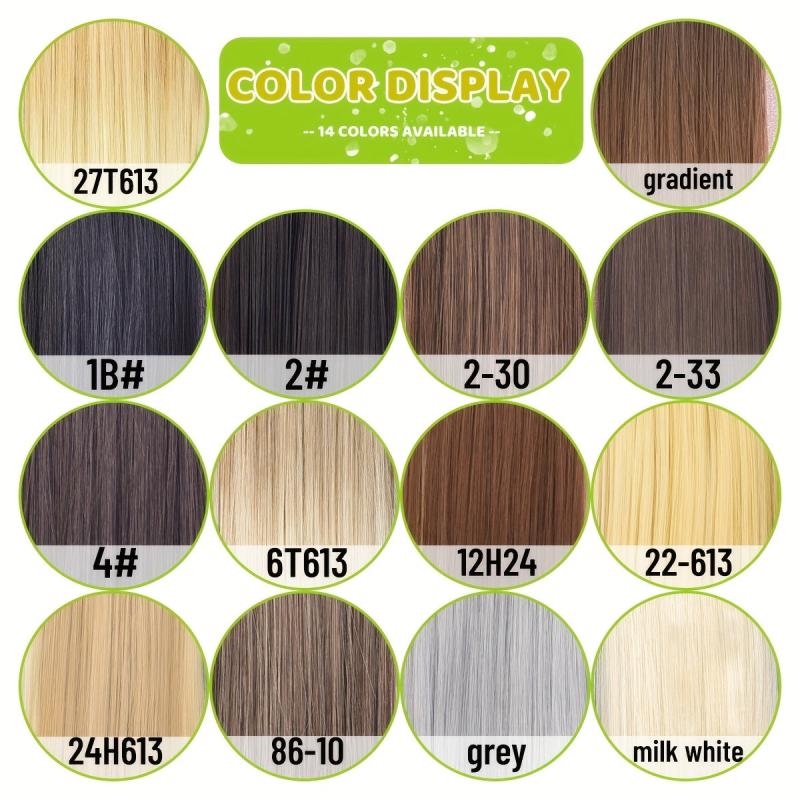 Invisible Hairpin Hairpiece Short Straight Hair Extensions