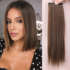 Invisible Hairpin Hairpiece Short Straight Hair Extensions